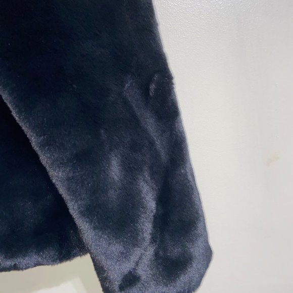 Nike Sportswear Womens Black Fossil Faux Fur Full Zip Jacket Size DO3791-010 - Picture 6 of 15